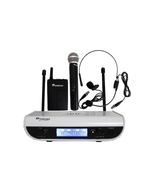 Set de micrófonos inalámbricos Soundtrack STW-27HUL