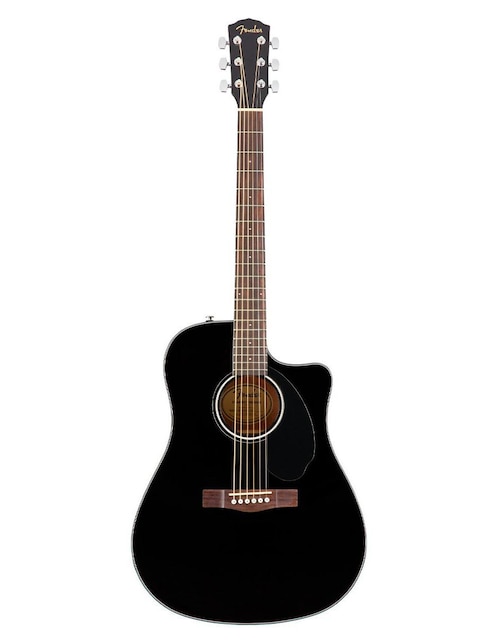 Guitarra Acústica Fender CD-60SCE Dread, Black WN