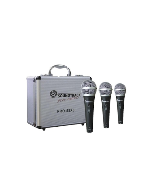 Set de micrófonos alámbricos Soundchuck PRO-58X3