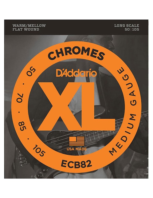 Juego de Cuerdas para Bajo Eléctrico 4 Cuerdas Daddario ECB-82
