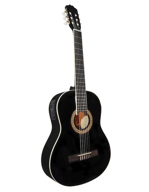 Guitarra acústica clásica La Sevillana a-2eq bk