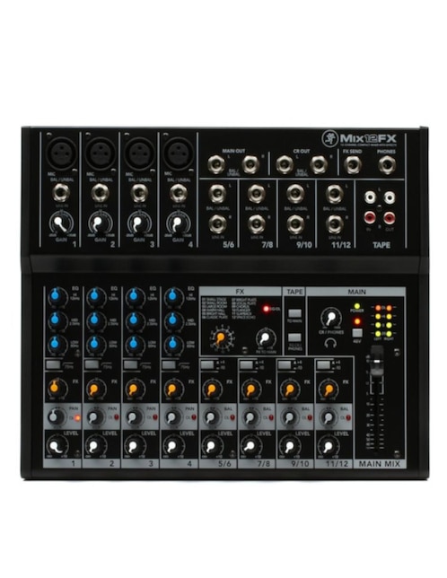 Mezcladora Compacta Mackie Mix12FX  12 canales con FX