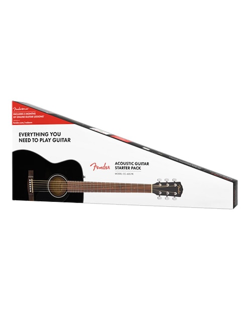 Paquete de Guitarra Acústica Fender CC-60S Concert Pack V2 Black
