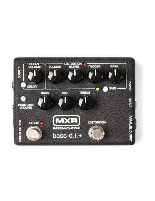 Pedal Distorsión para Bajo Dunlop Mxr M80 Mxr Bass Di+
