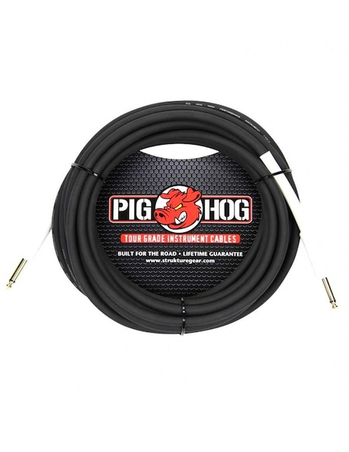 Imagen de producto Cable para guitarra o bajo Pig Hog PH25 7.62 mts