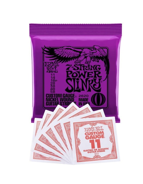 Cuerdas para guitarra eléctrica Ernieball 2620