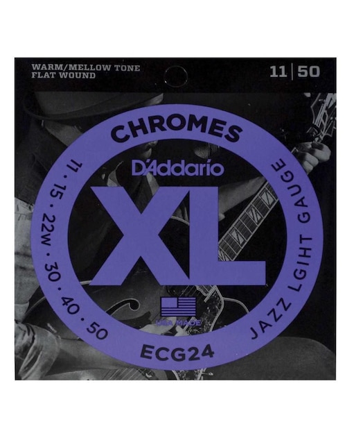 Set de Cuerdas para Guitarra Eléctrica D'addario ECG24
