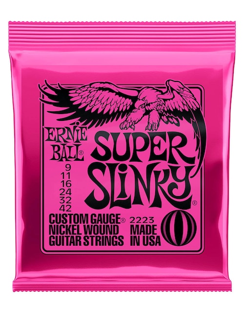 Set cuerdas guitarra eléctrica Ernieball 2223