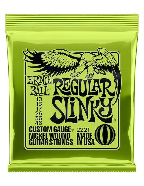 Set cuerdas guitarra eléctrica Ernieball 2221