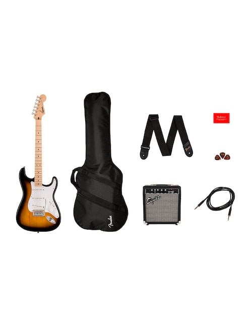 Guitarra eléctrica Fender Squier Sonic Stratocaster Pack Sunburst