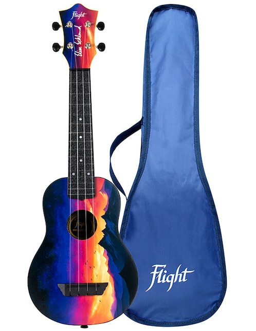 Ukelele Soprano Travel Elise Ecklund Sunset Flight