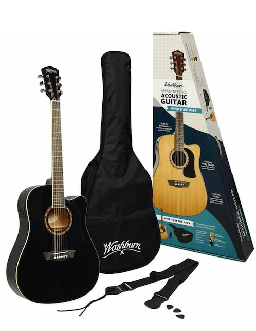 Guitarra electroacústica Washburn AD5CEPACK