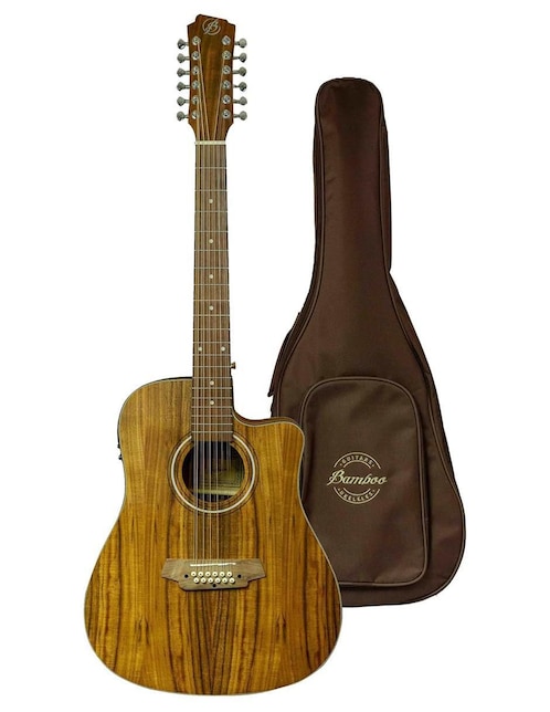 Guitarra electroacústica Bamboo ga-4012-koa-q