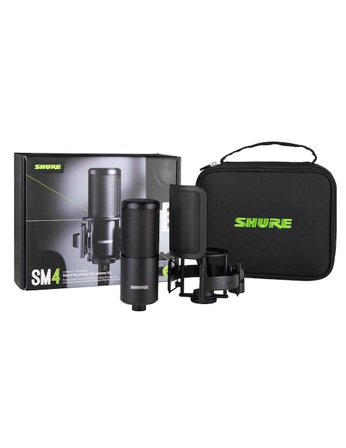 Micrófono portátil alámbrico Shure kit sm4