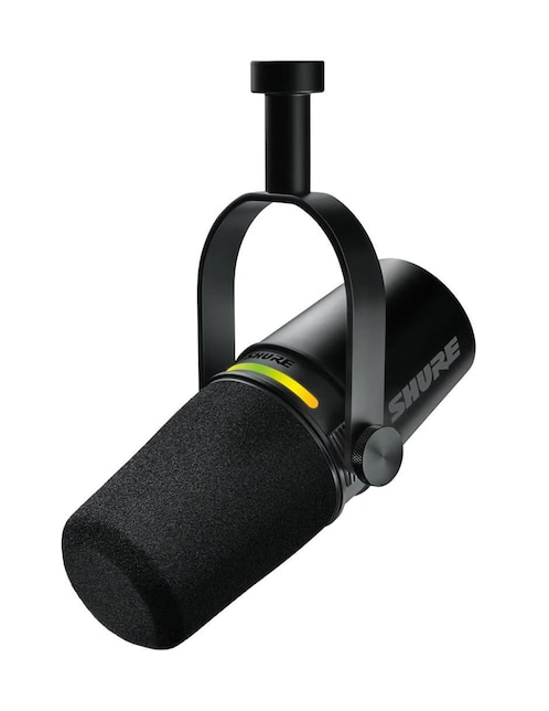 Micrófono portátil alámbrico Shure mv7+