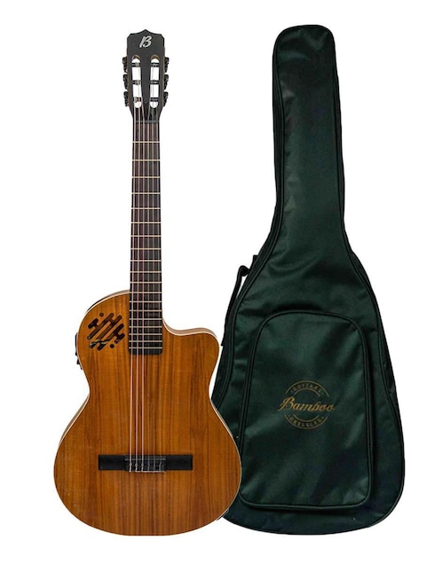Guitarra electroacústica Bamboo GC-39-KOA-SLIM-Q