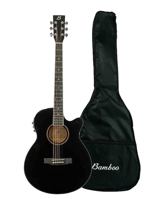BAMBOO Guitarra electroacústica Bamboo GA-40-BK-Q-AR