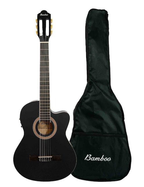 Guitarra electroacústica Bamboo GC-39-BK-Q-AR