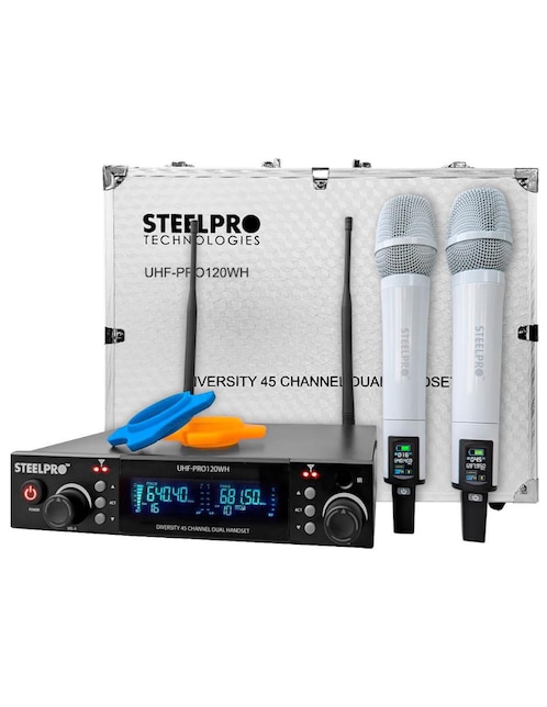 Micrófono profesional Inalámbrico uhf-pro120wh
