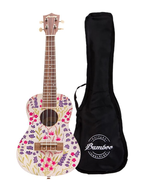 Ukelele concierto Bamboo u-23-lavander-s de sapele