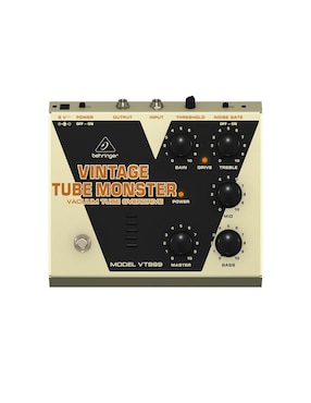Pedal para Guitarra Eléctrica Behringer Tube Monster Bulbo VT999