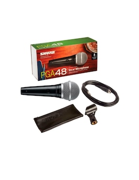 Micrófono Vocal Shure PGA48-QTR Cardioide negro