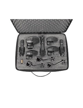 Kit Micrófonos P/ Batería Shure PGADRUMKIT7 Cables Y Estuche