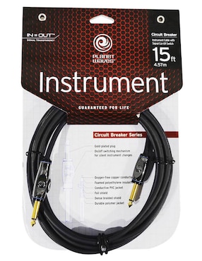 Cable Plug 1/4 pulgada Planet Waves de 4.5 m