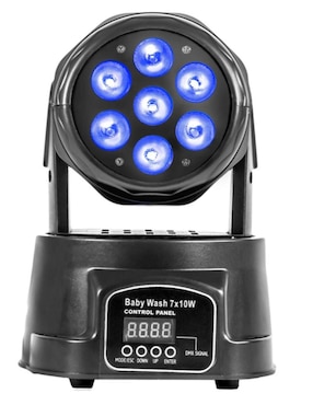 Cabeza Móvil Alien Pro Baby Wash 7 LEDS Fuente De Luz