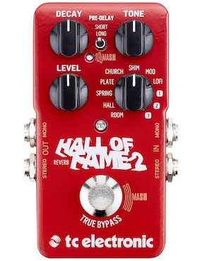 Pedal para Guitarra T.C. Electronic Hall Of Fame 2 Rev