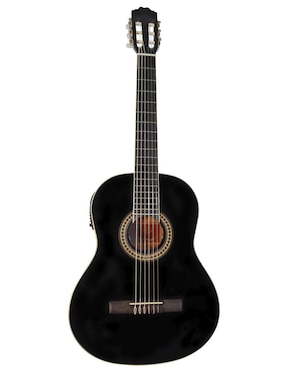 Guitarra acústica clásica La Sevillana a-2eq bk