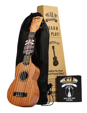 Set de Ukelele Soprano de caoba KALA-LTP-S