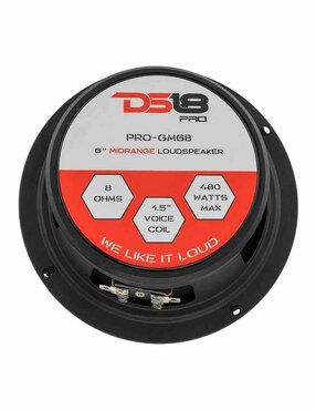 Bocina Ds18 Pro-gm6b 6.5 Rango Medio Bala de Aluminio