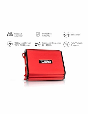 Amplificador Ds18 S-1600.2/RD de 12 V