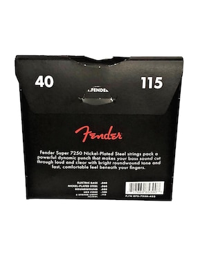 Cuerdas Para Bajo Eléctrico Fender Nickel-Plated .040 - .115