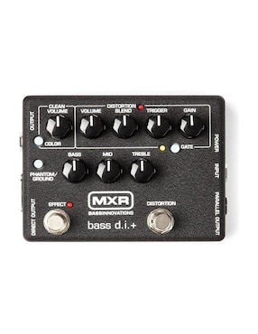 Pedal Distorsión para Bajo Dunlop Mxr M80 Mxr Bass Di+