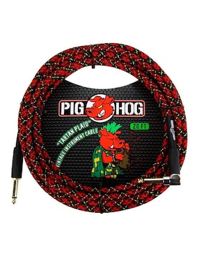 Imagen de producto Cable para guitarra o bajo tejido PCH20PLR 6 mts