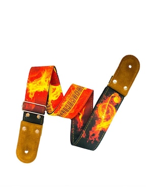 Correa para guitarra o bajo Kidam On Fire