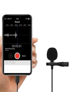 Micrófono para iPhone o iPad Alámbrico Lavalier