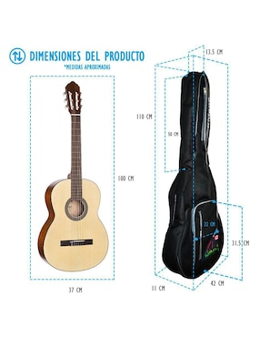 Funda para guitarra acústica Kidam K38