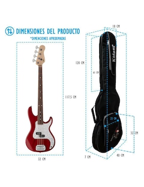 Funda para bajo eléctrico Kidam K90