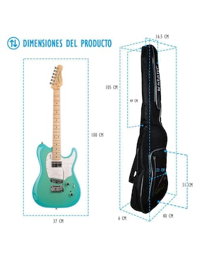 Funda para guitarra eléctrica Kidam K20