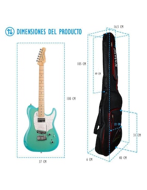 Funda para bajo eléctrico Kidam KFB101RO