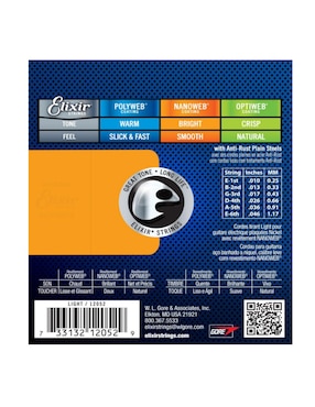 Set cuerdas para guitarra eléctrica Elixir