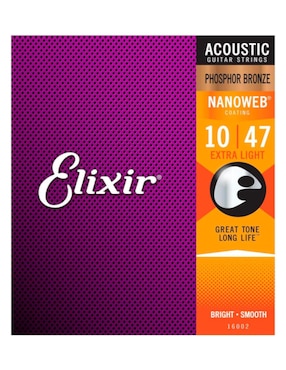 Set Cuerdas Para Guitarra Acústica Elixir