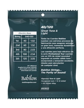 Set Cuerdas para Bajo Babilon BEB52/5S