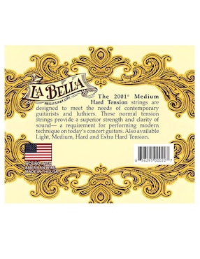 Set Cuerdas para Guitarra Acústica La Bella 2001MH