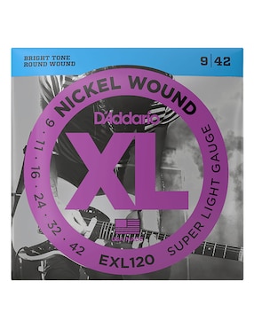 Set Cuerdas Guitarra Eléctrica D'Addario EXL120