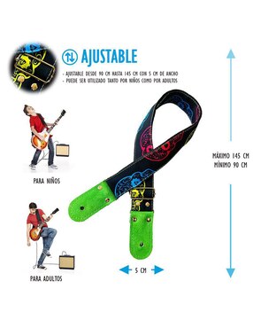 Tahalí Guitarra Acústica Kidam Calaveras