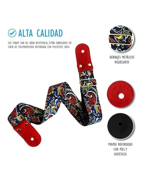 Tahalí Guitarra Acústica Kidam Manchas